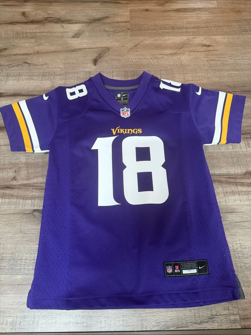 Nike Kids Minnesota Vikings #18 Jersey size S